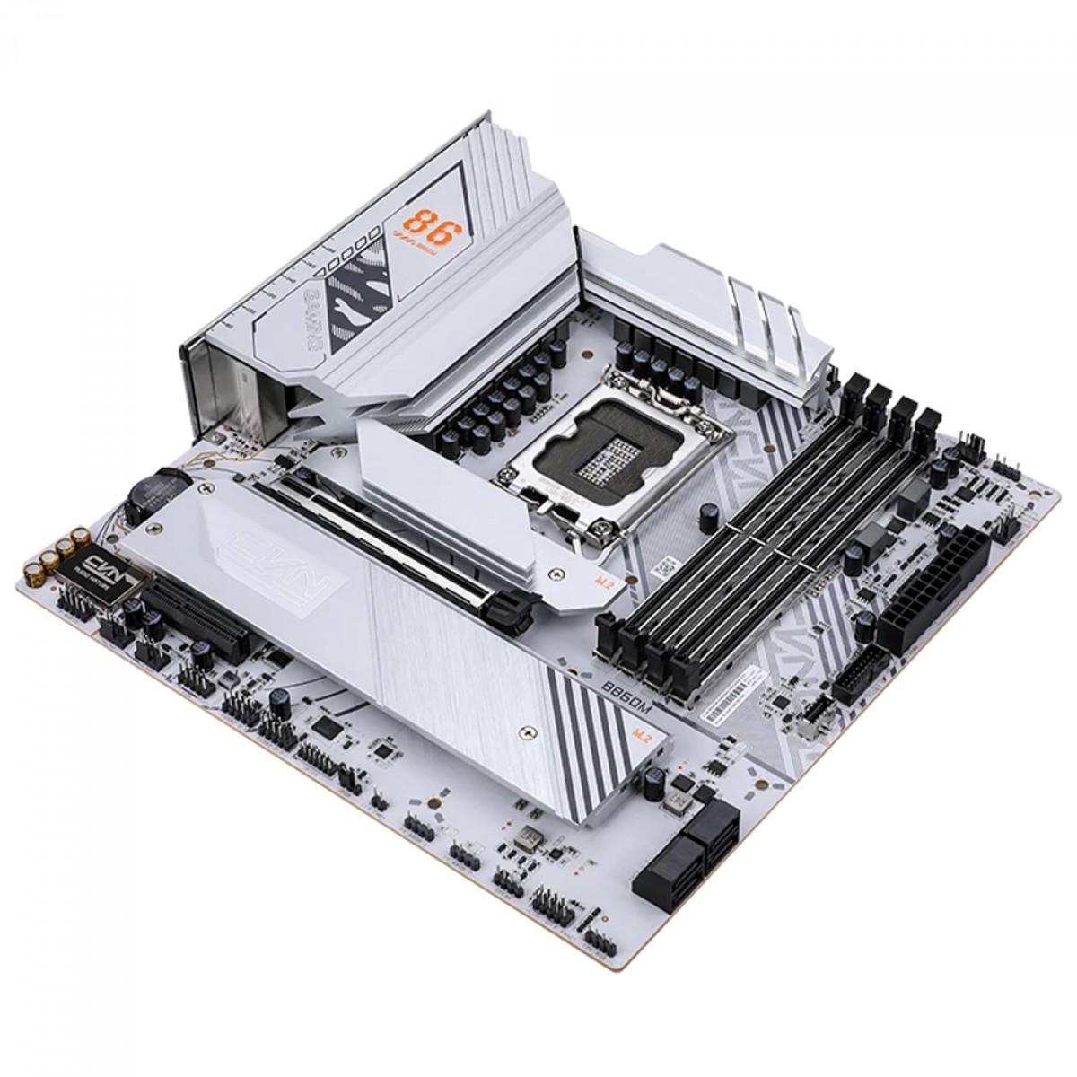Placa Mãe Colorful CVN B860M Gaming Frozen V20, Chipset B860, Intel LGA 1851, MATX, WiFi 6, DDR5