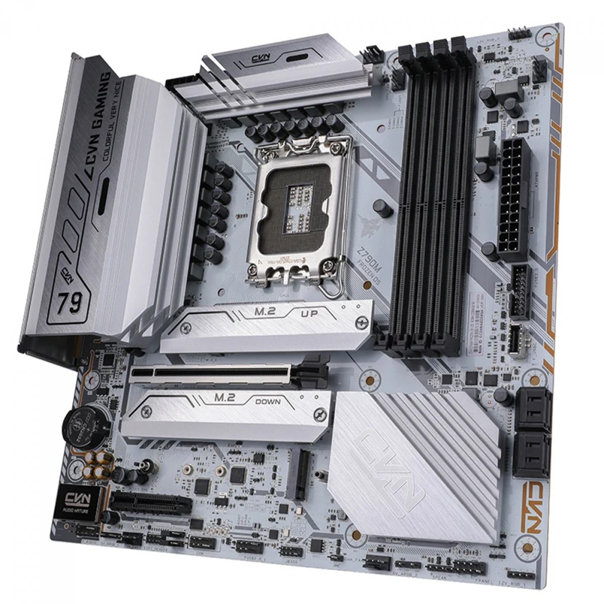 Placa Mãe Colorful CVN Z790M Frozen D5 V20, Chipset Z790, Intel LGA 1700, MATX, DDR5, Branco