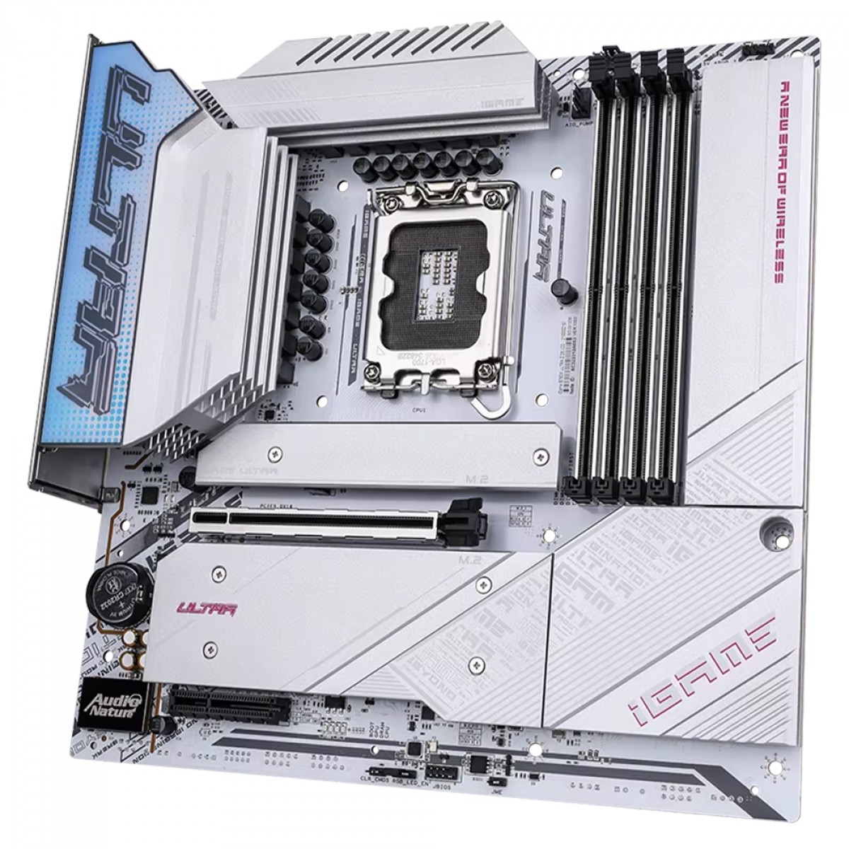 Placa Mãe Colorful iGame B760M ULTRA Z D5 V20, Chipset B760, Intel LGA 1700, MATX, DDR5, Branco