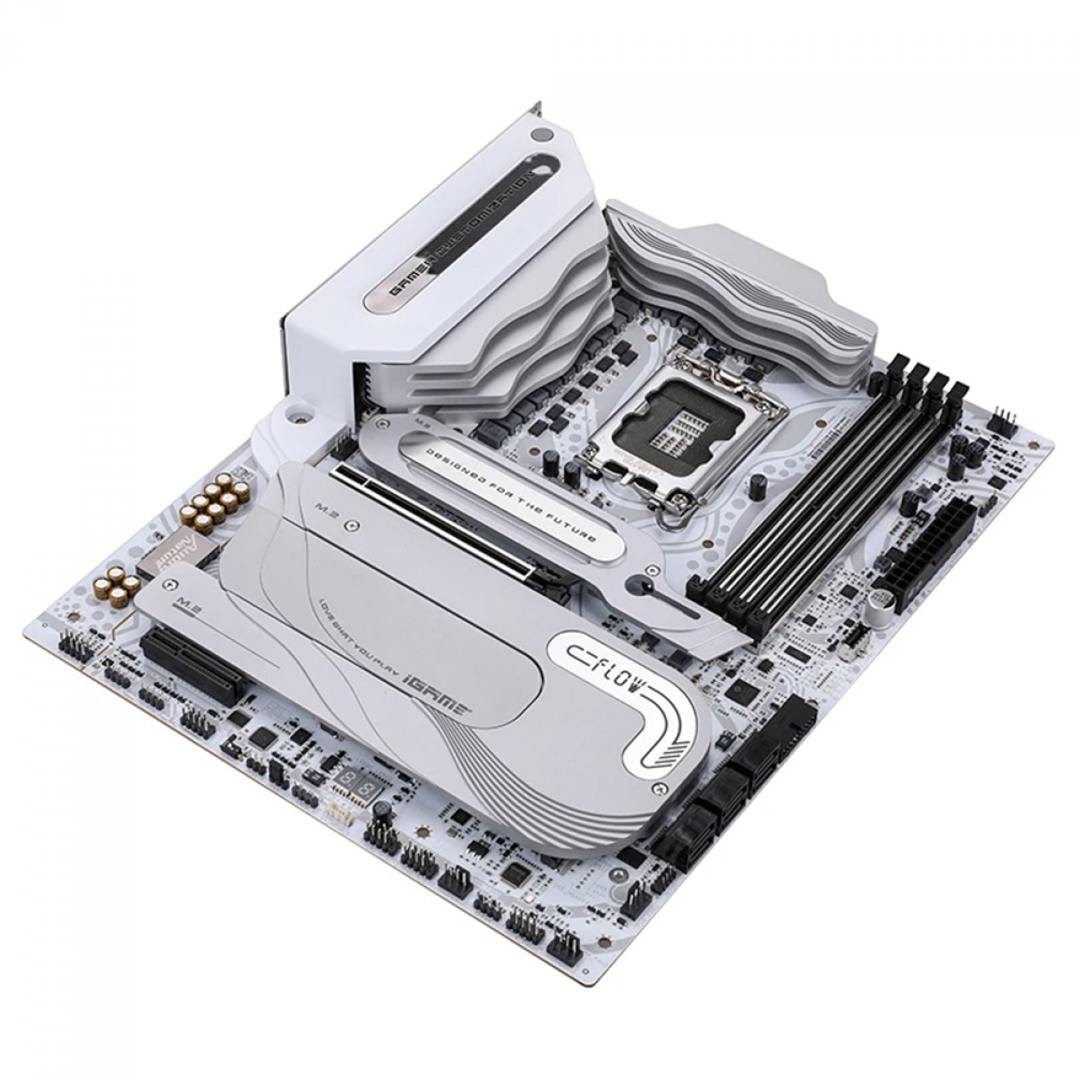 Placa Mãe Colorful iGame Z790D5 FLOW V20, Chipset Z790, Intel LGA 1700, ATX, DDR5, Branco
