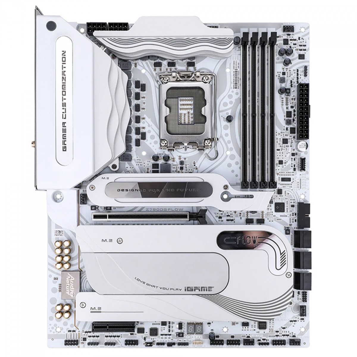 Placa Mãe Colorful iGame Z790D5 FLOW V20, Chipset Z790, Intel LGA 1700, ATX, DDR5, Branco