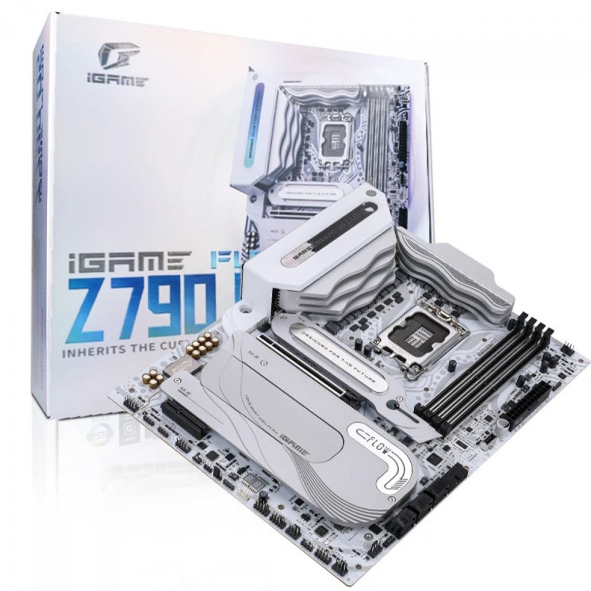 Placa Mãe Colorful iGame Z790D5 FLOW V20, Chipset Z790, Intel LGA 1700, ATX, DDR5, Branco