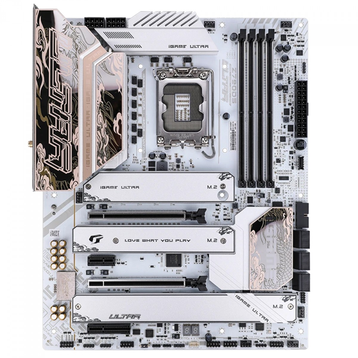 Placa Mãe Colorful iGame Z790D5 Loong Edition V20, Chipset Z790, Intel LGA 1700, ATX, DDR5, Branco