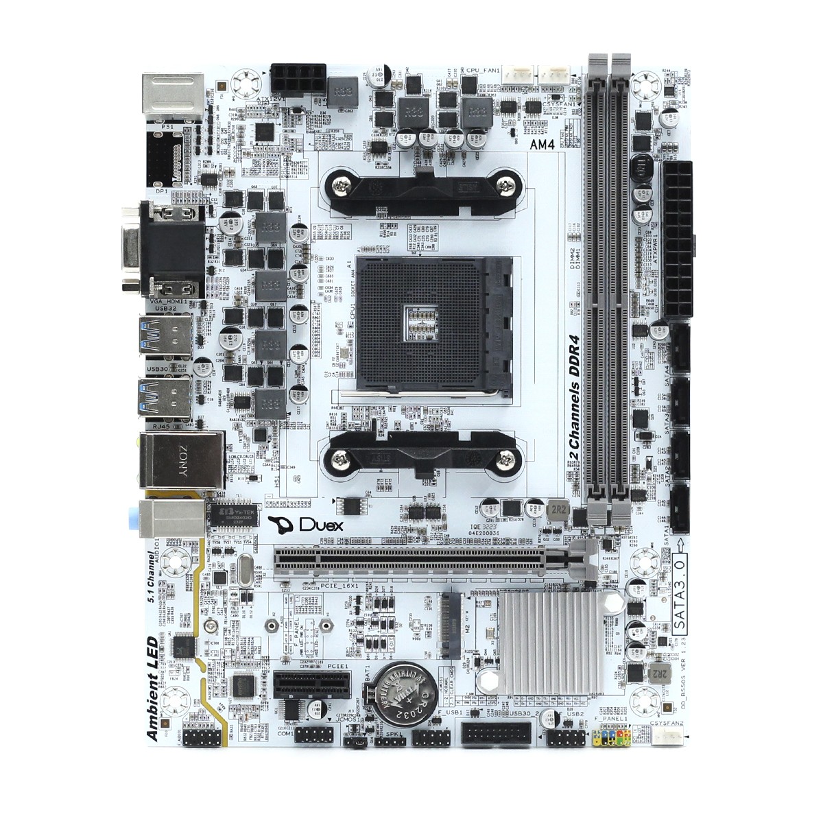 Placa Mãe Duex A520ZG, Chipset A520, AMD AM4, MATX, DDR4