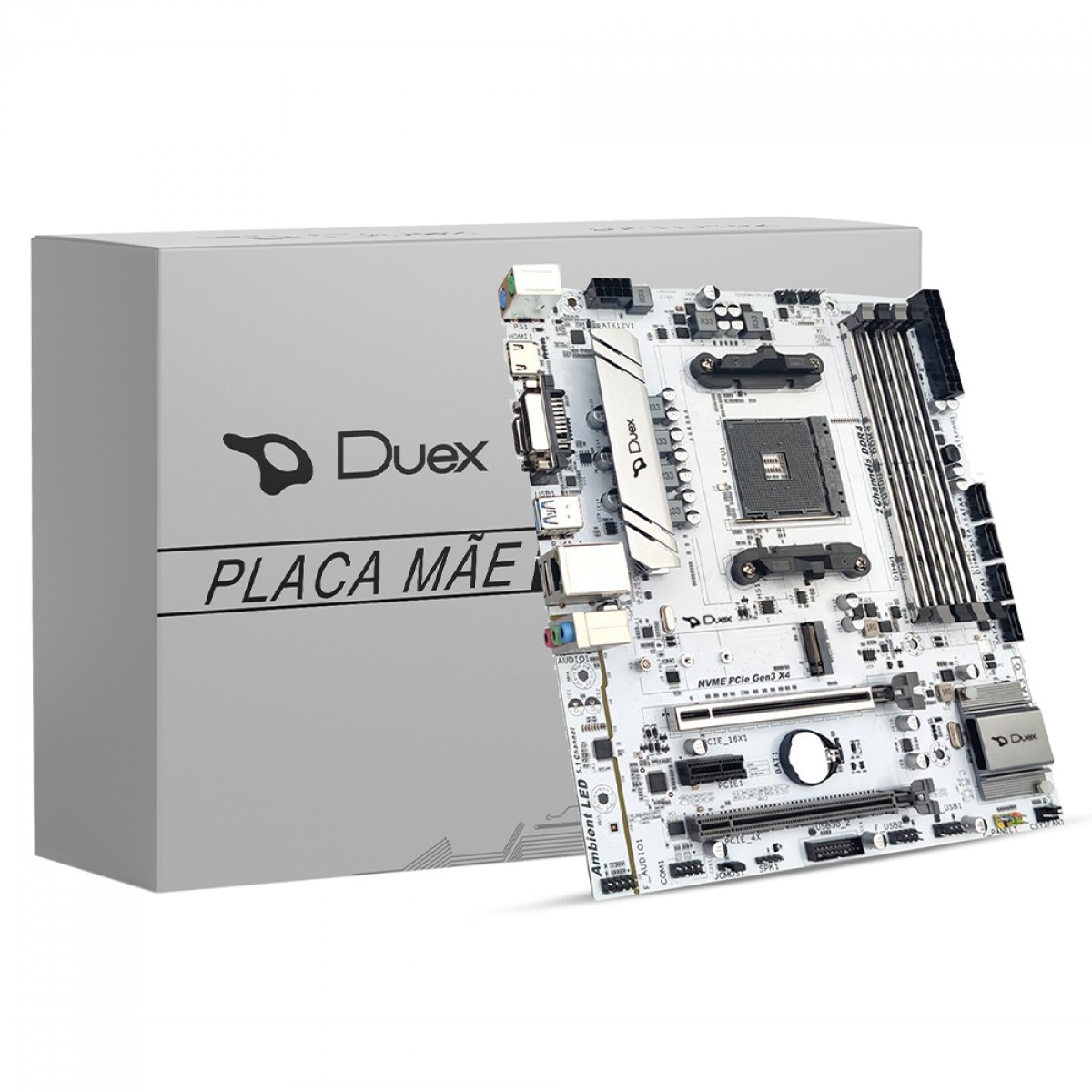 Placa Mãe Duex B550ZG M2, Chipset B550, AMD AM4, MATX, DDR4