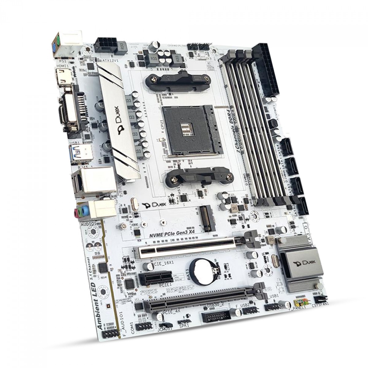 Placa Mãe Duex B550ZG M2, Chipset B550, AMD AM4, MATX, DDR4