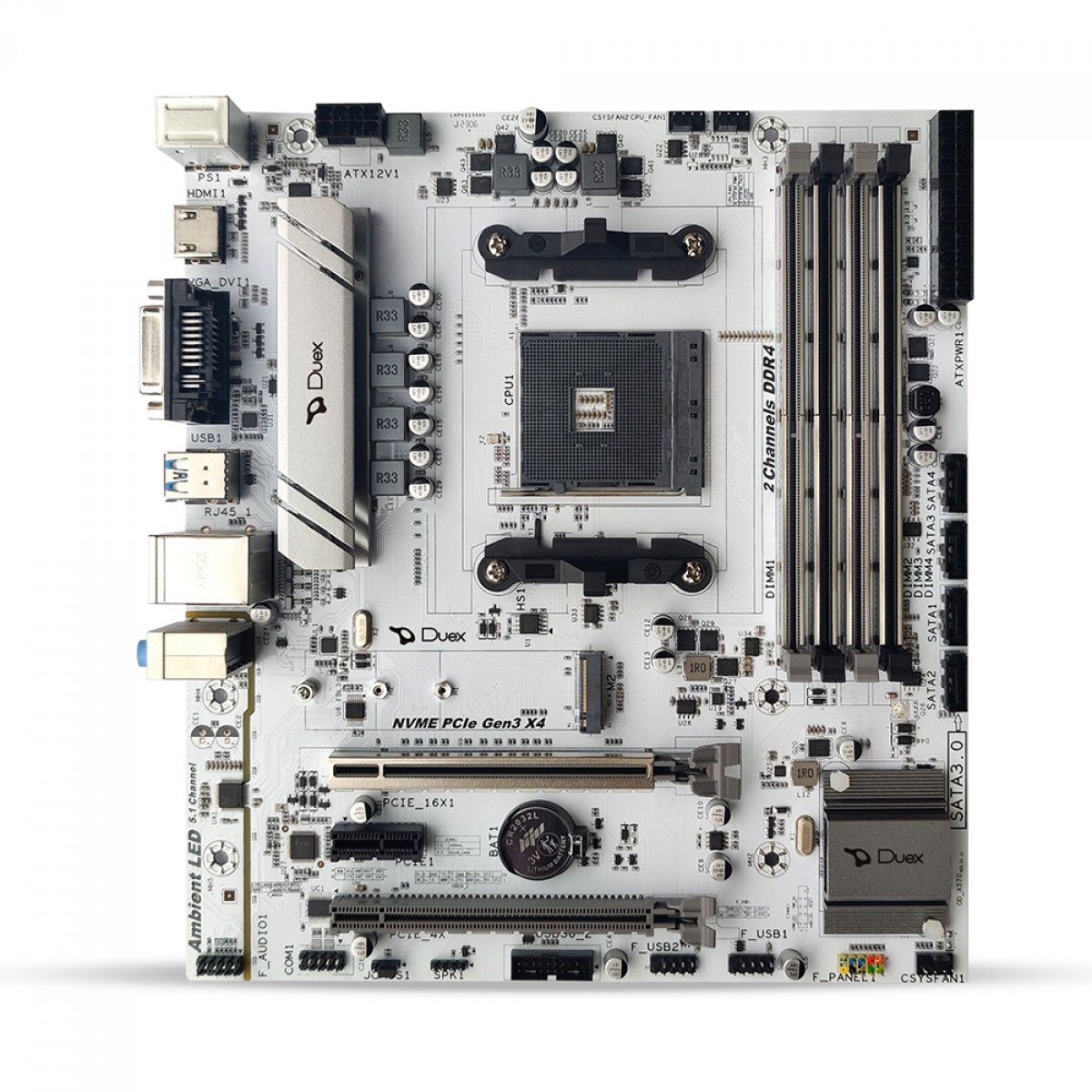 Placa Mãe Duex B550ZG M2, Chipset B550, AMD AM4, MATX, DDR4