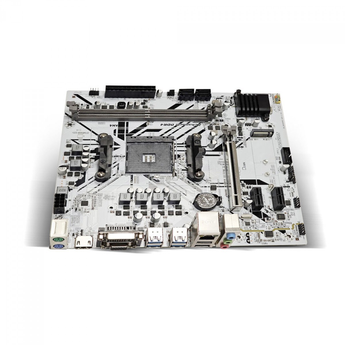 Placa Mãe Duex DX B450M, Chipset B450, AMD AM4, MATX, DDR4