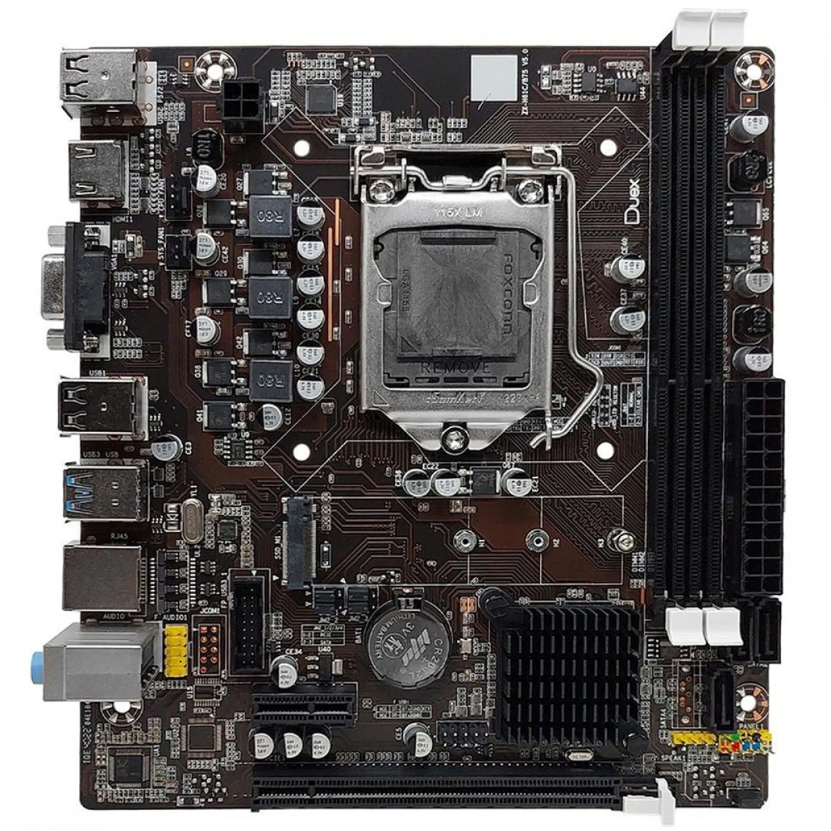Placa Mãe Duex DX B75G M2, Chipset B75, Intel LGA 1155, MATX, DDR3