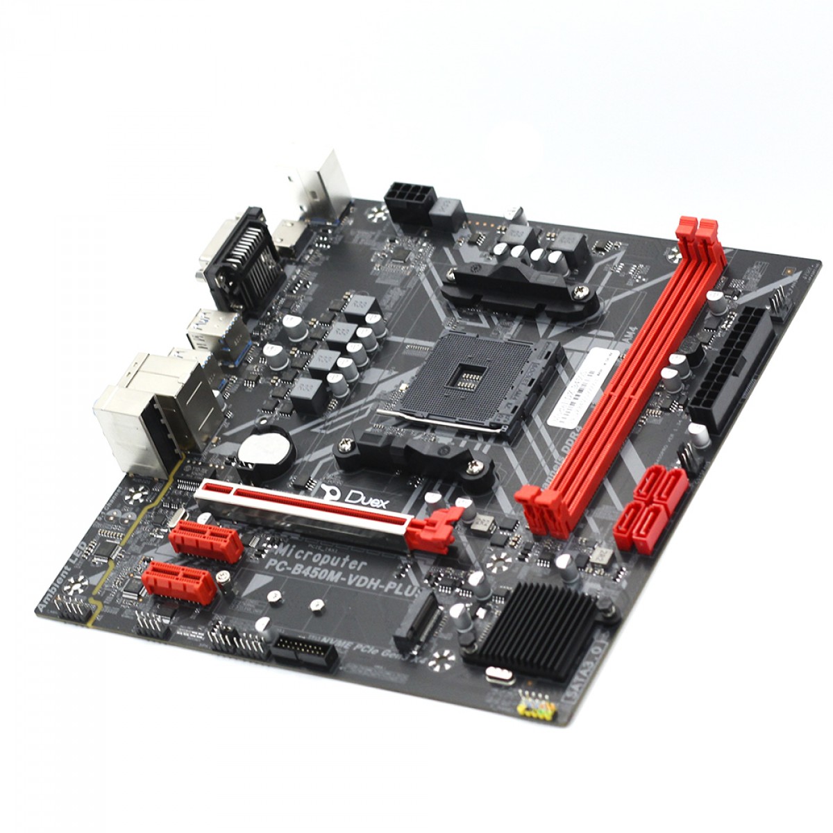 Placa Mãe Duex DXB450S, Chipset B450, AMD AM4, MATX, DDR4