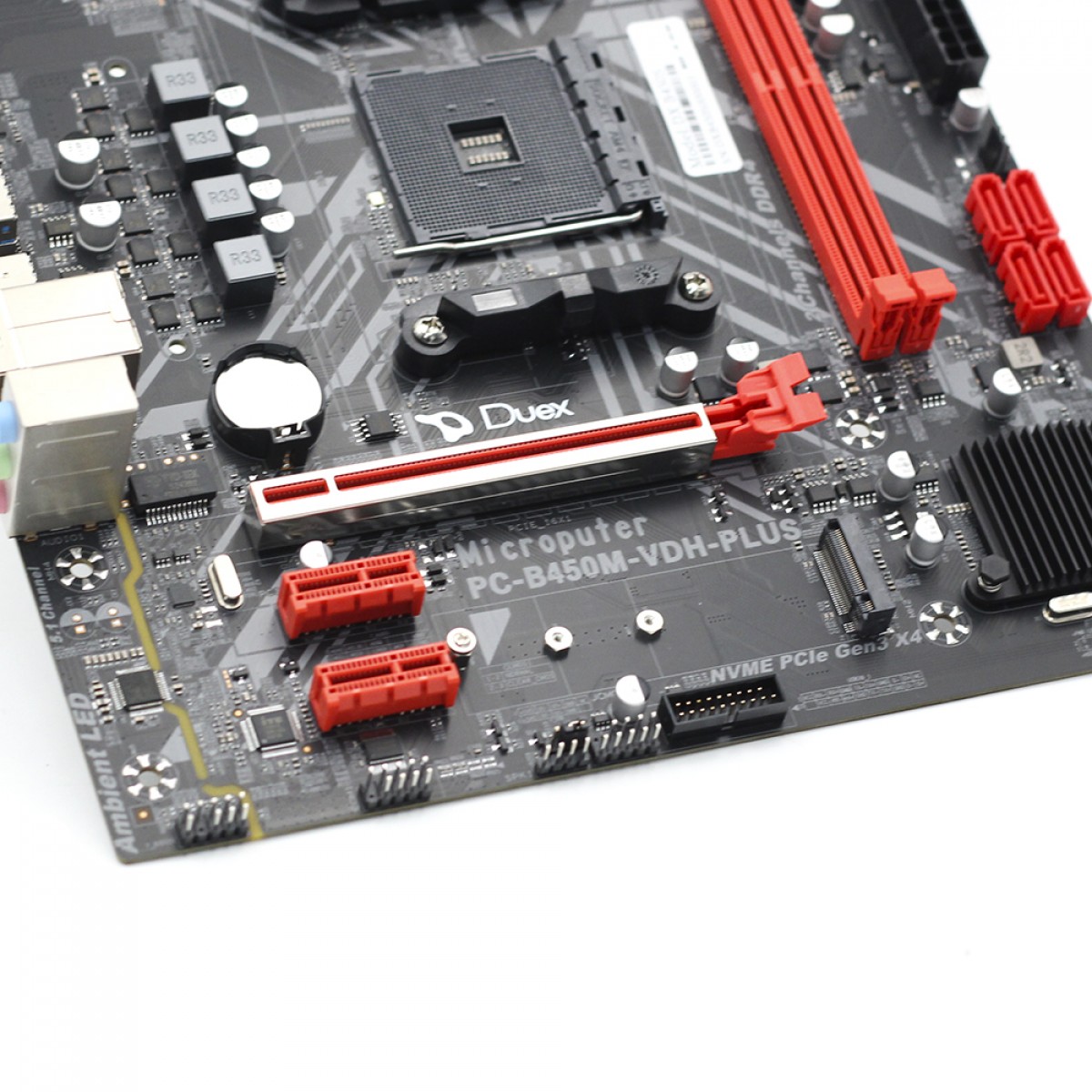 Placa Mãe Duex DXB450S, Chipset B450, AMD AM4, MATX, DDR4
