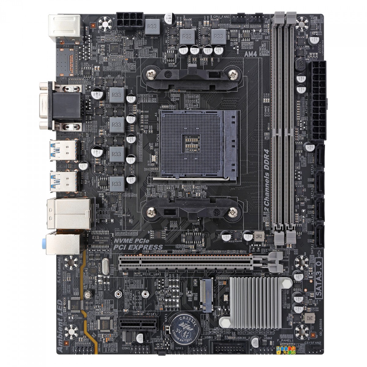 Placa Mãe Duex DXMBB550G, Chipset B550, AMD AM4, MATX, DDR4