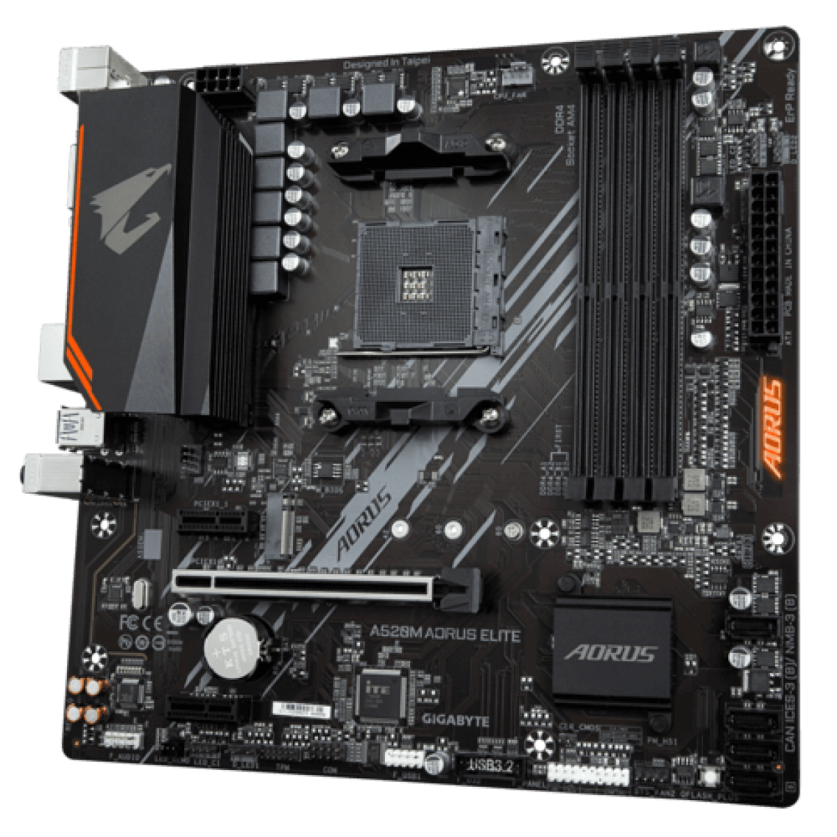 Placa Mãe Gigabyte A520M AORUS Elite, Chipset A520, AMD AM4, mATX, DDR4