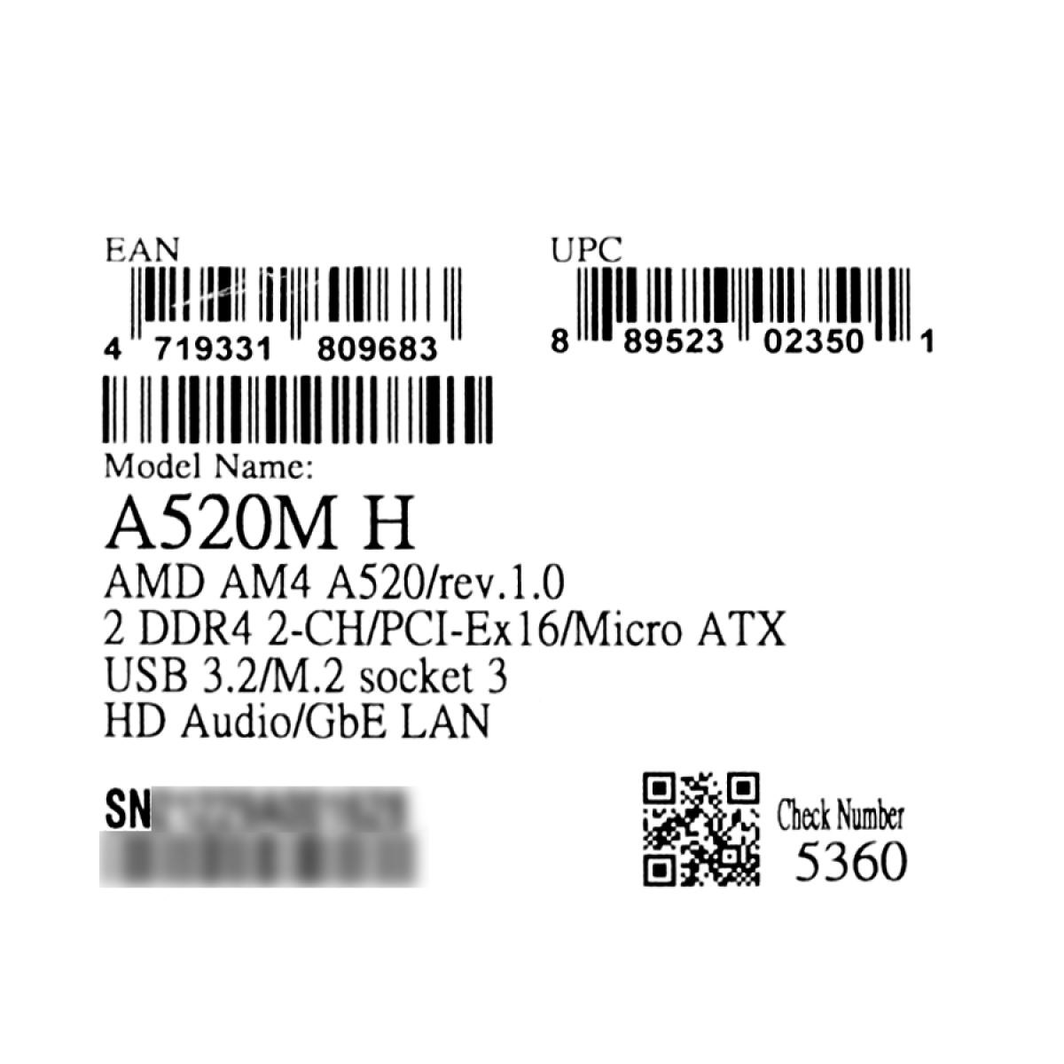 Placa Mãe Gigabyte A520M H, Chipset A520, AMD AM4, mATX, DDR4