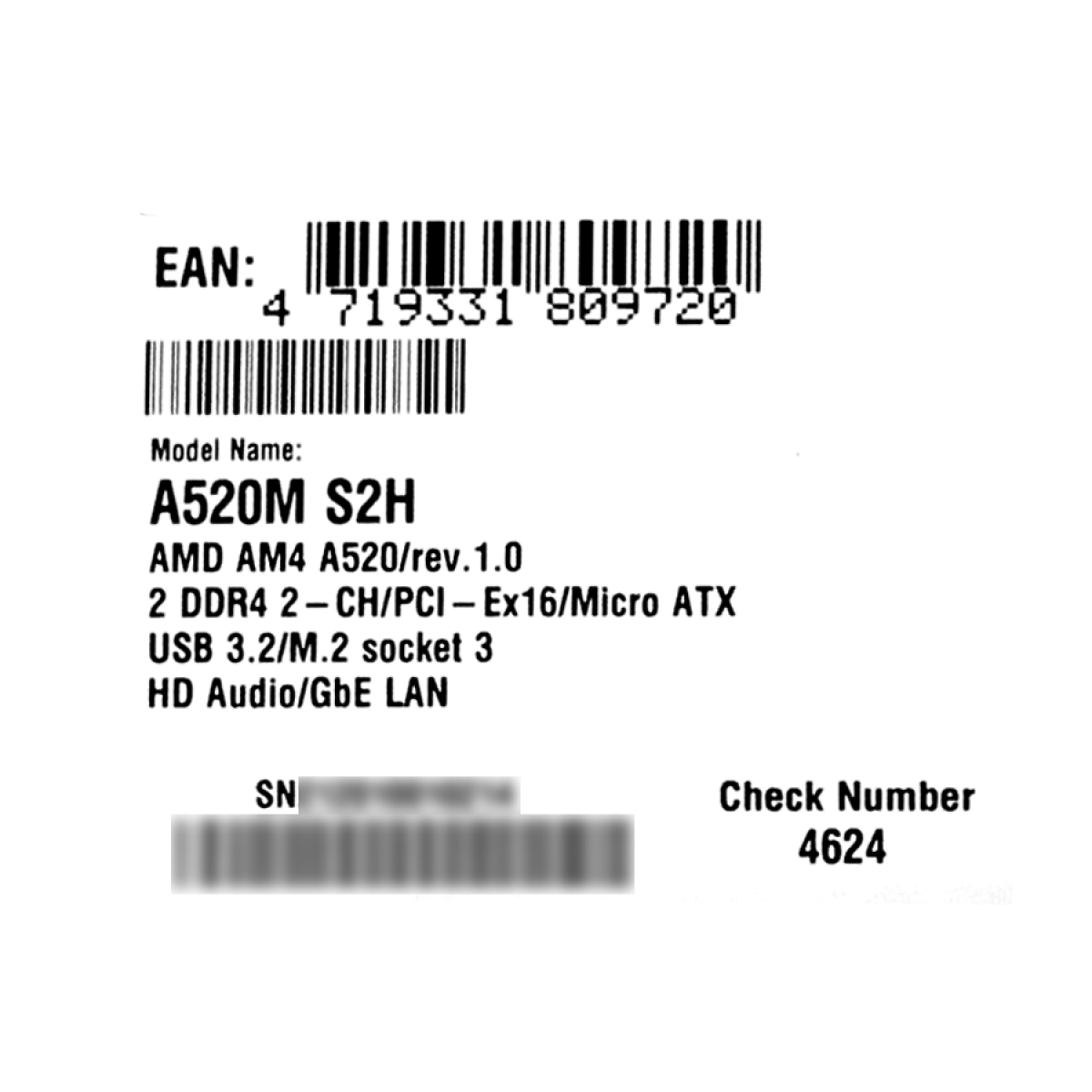 Placa Mãe Gigabyte A520M S2H, Chipset A520, AMD AM4, mATX, DDR4