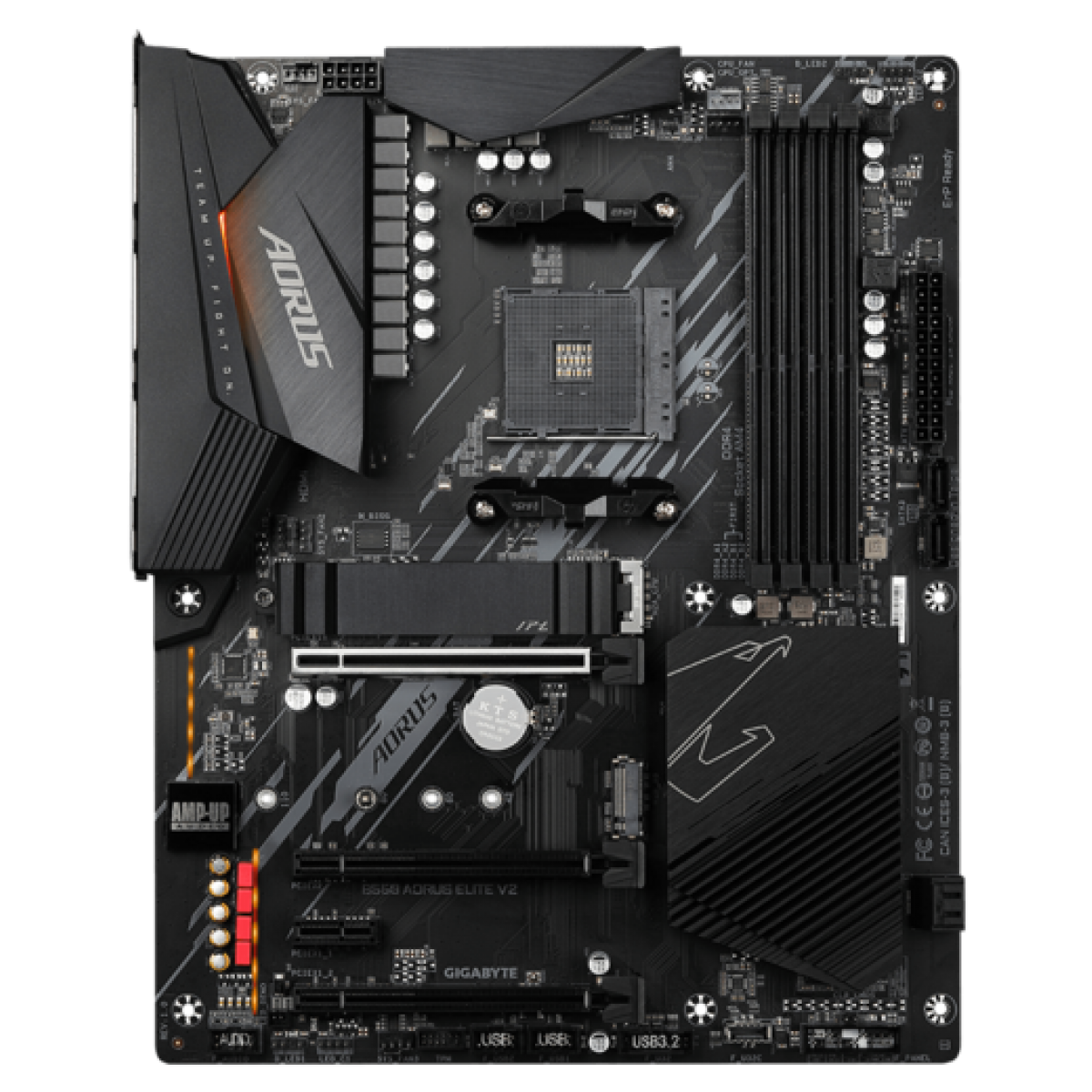 Placa Mãe Gigabyte B550 AORUS Elite V2, Chipset B550, AMD AM4, ATX, DDR4