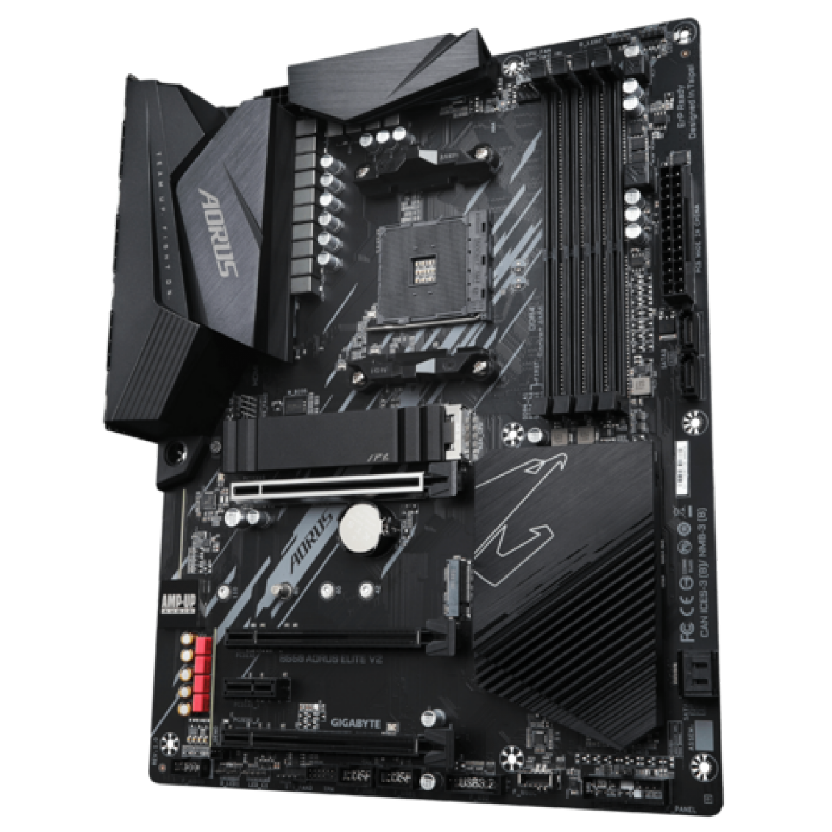 Placa Mãe Gigabyte B550 AORUS Elite V2, Chipset B550, AMD AM4, ATX, DDR4