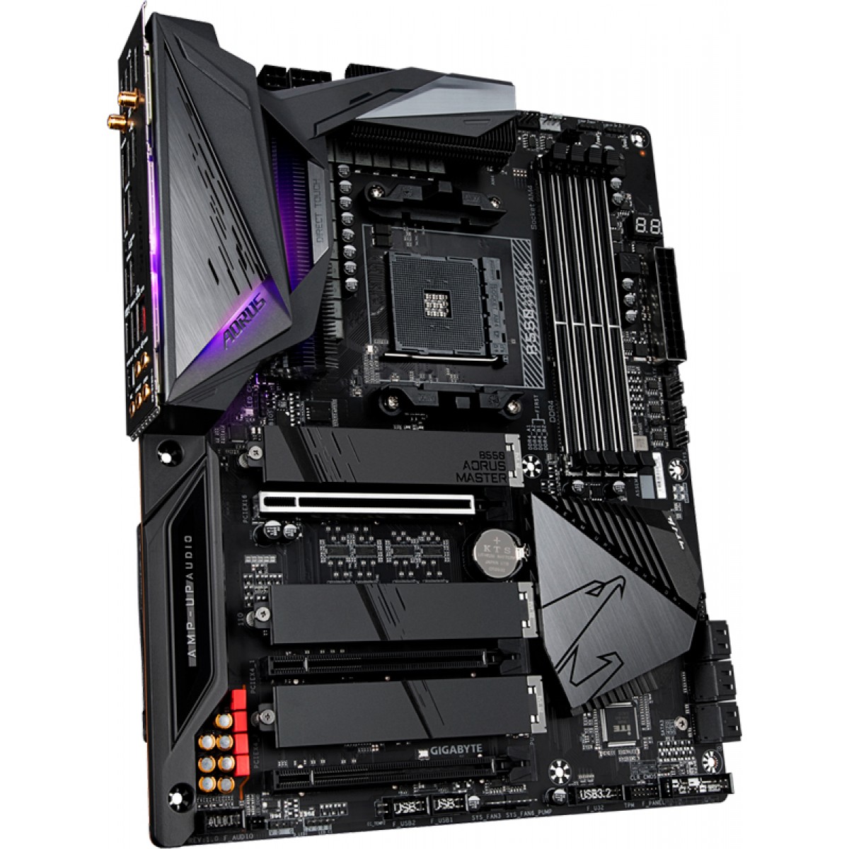 Placa Mãe Gigabyte B550 Aorus Master, Chipset B550, AMD AM4, ATX, DDR4