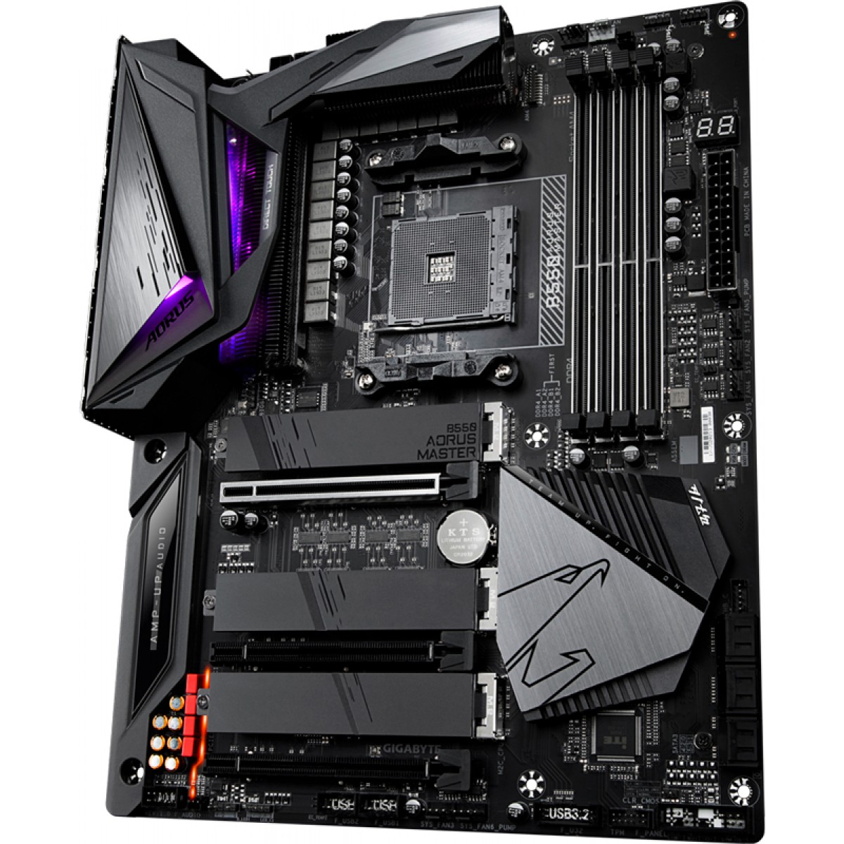 Placa Mãe Gigabyte B550 Aorus Master, Chipset B550, AMD AM4, ATX, DDR4