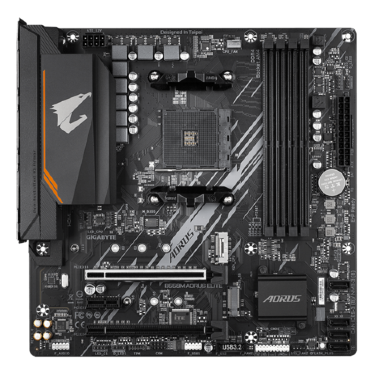 Placa Mãe Gigabyte B550M AORUS Elite, Chipset B550, AMD AM4, mATX, DDR4
