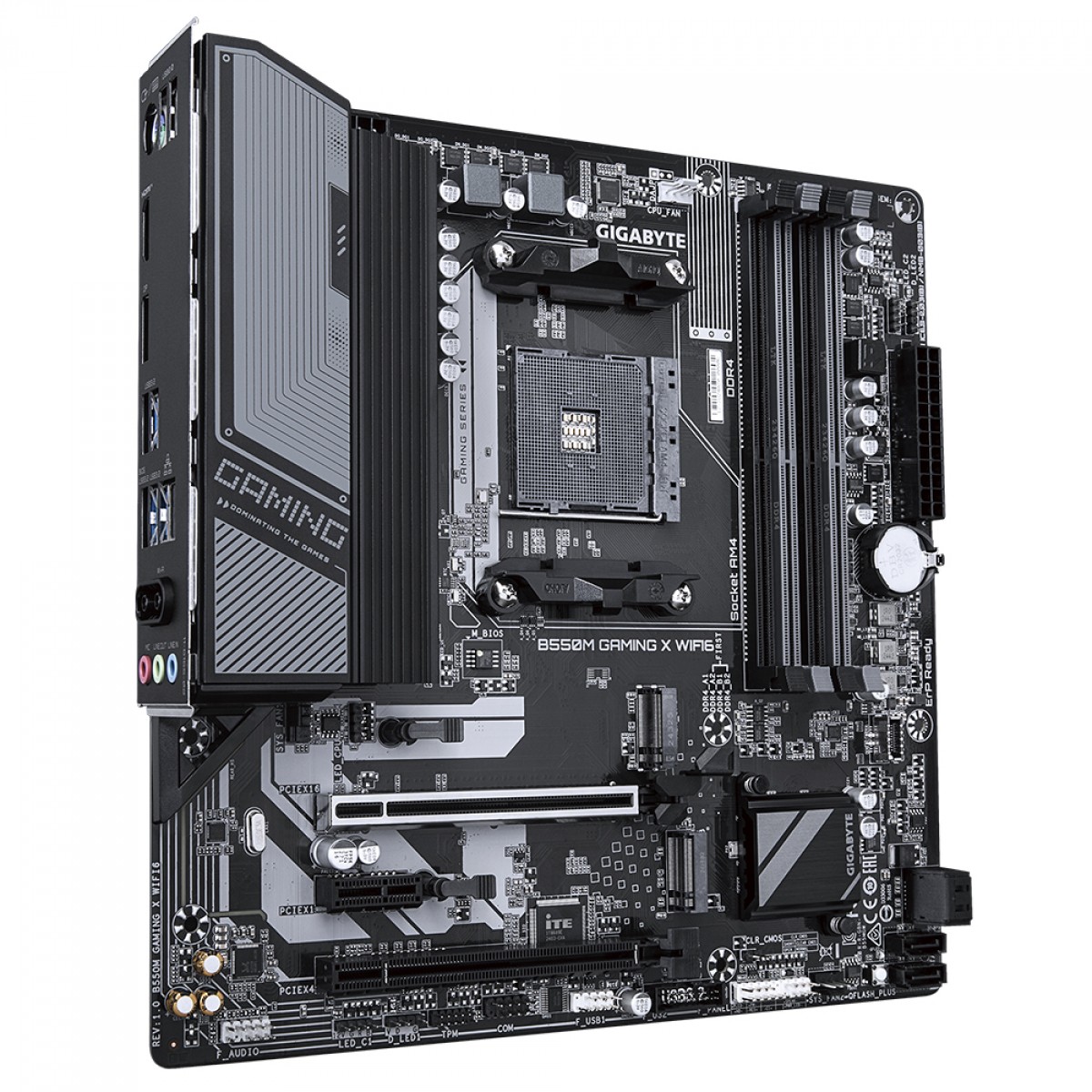 Placa Mãe Gigabyte B550M Gaming X WiFi6, Chipset B550, AMD AM4, mATX, DDR4