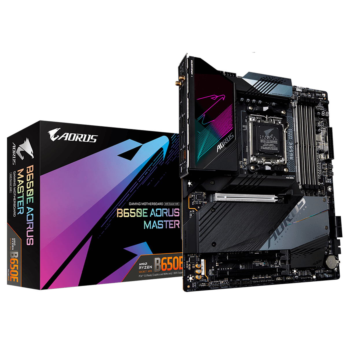 Placa Mãe Gigabyte B650E AORUS MASTER, Chipset B650, AMD AM5, ATX, DDR5