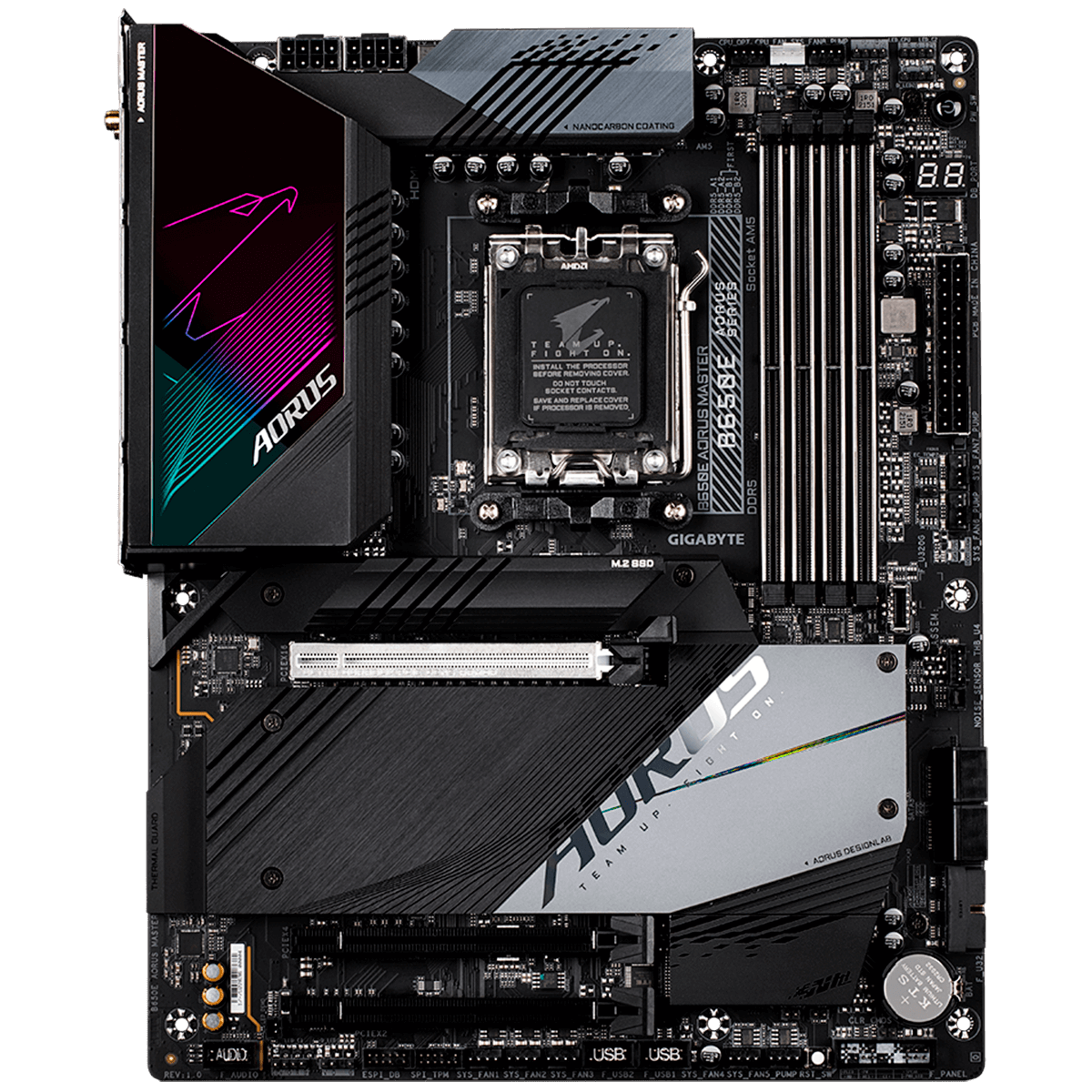 Placa Mãe Gigabyte B650E AORUS MASTER, Chipset B650, AMD AM5, ATX, DDR5