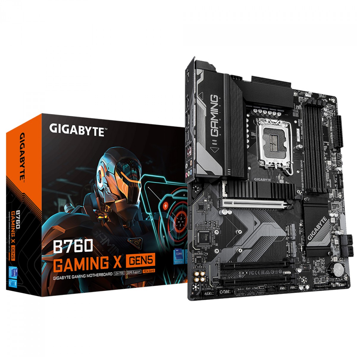 Placa Mãe Gigabyte B760 GAMING X GEN5, Chipset B760, Intel LGA 1700, ATX, DDR5
