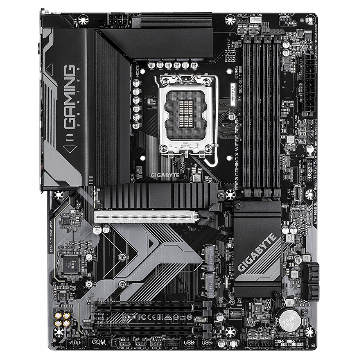 Placa Mãe Gigabyte B760 GAMING X WIFI6E GEN5, Chipset B760, Intel LGA 1700, ATX, DDR5