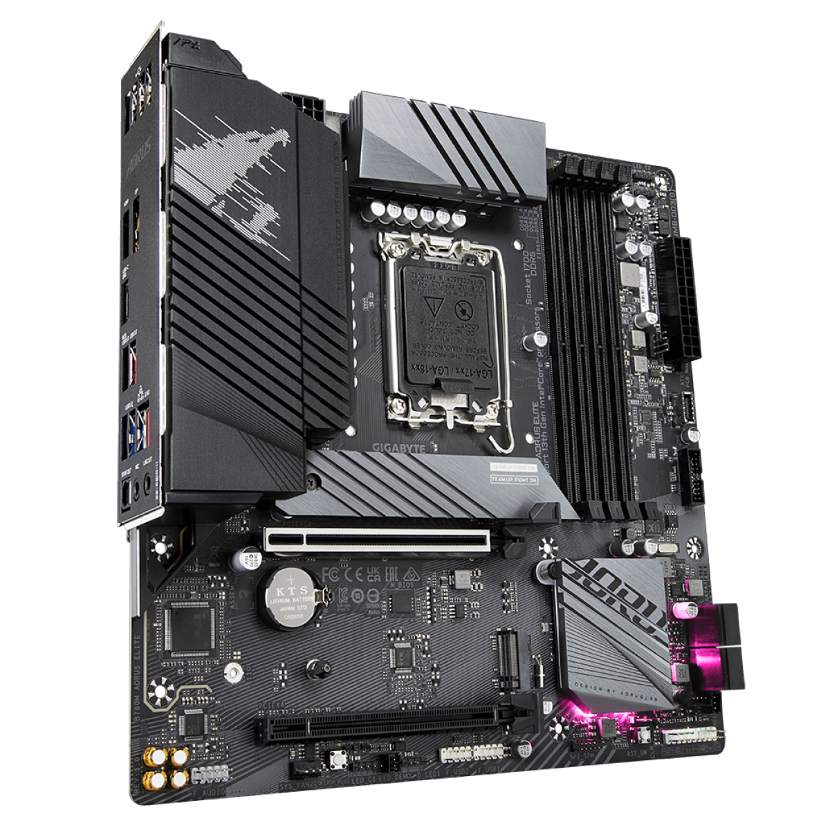 Placa Mãe Gigabyte B760M Aorus Elite, Chipset B760, Intel LGA 1700, mATX, DDR5