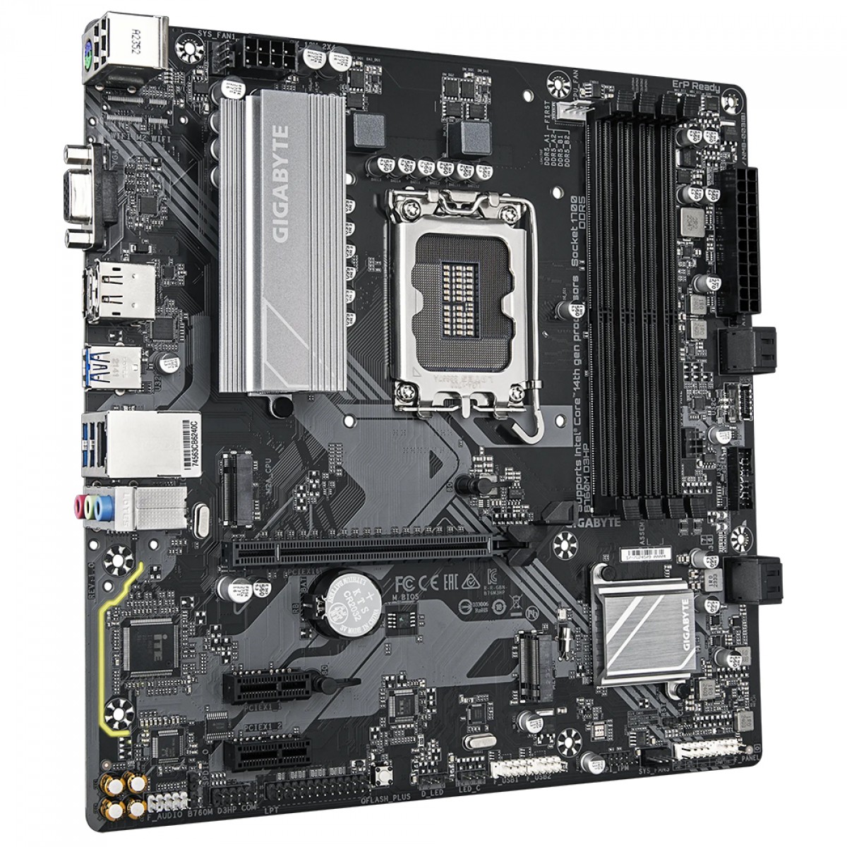 Placa Mãe Gigabyte B760M D3HP, Chipset B760, Intel LGA 1700, mATX, DDR5
