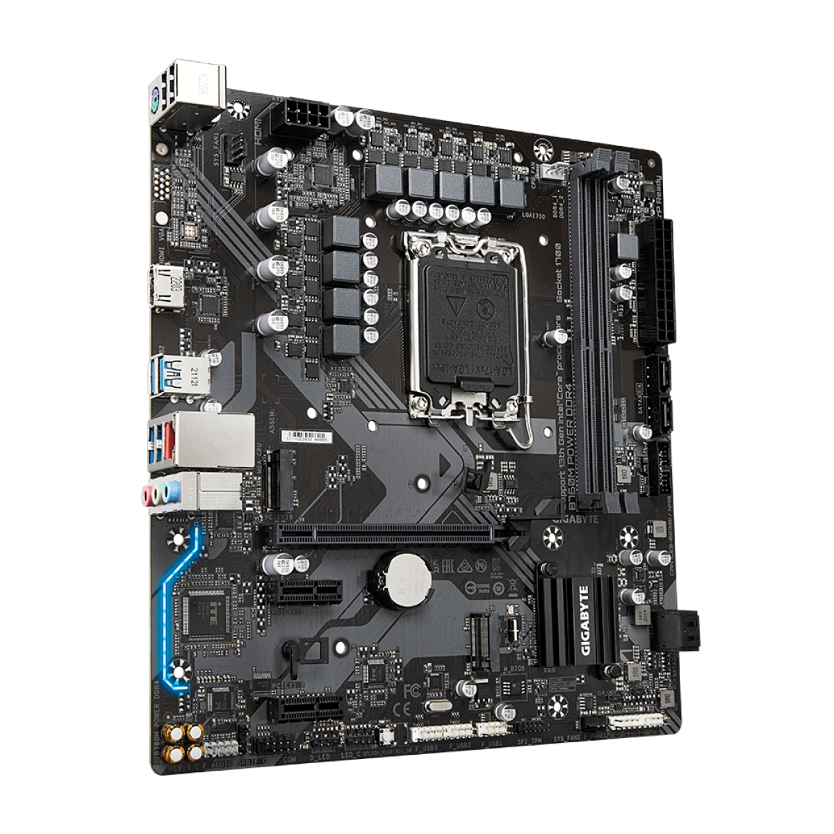 Placa Mãe Gigabyte B760M POWER DDR4, Chipset B760, Intel LGA 1700, mATX, DDR4