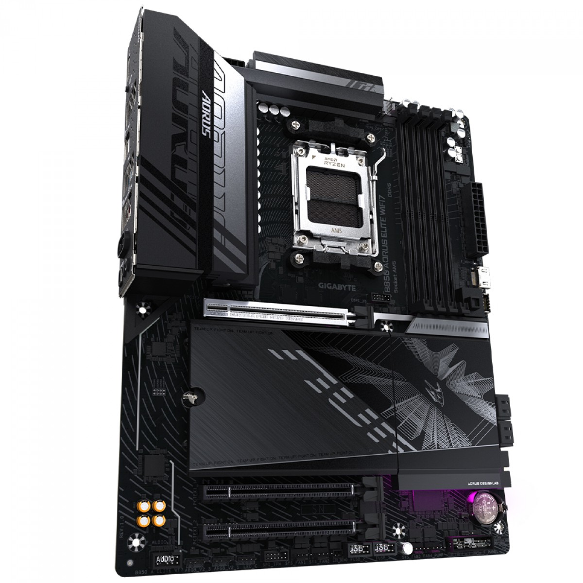Placa Mãe Gigabyte B850 Aorus Elite WiFi7, Chipset B850, AMD AM5, ATX, DDR5
