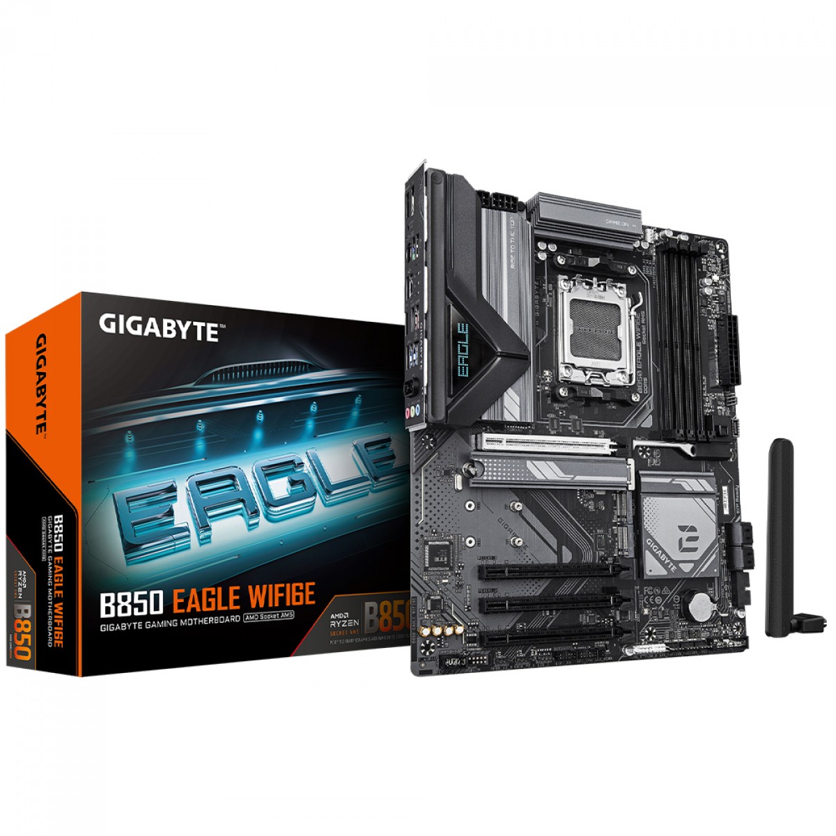 Placa Mãe Gigabyte B850 Eagle WIFI6E, Chipset B850, AMD AM5, ATX, DDR5