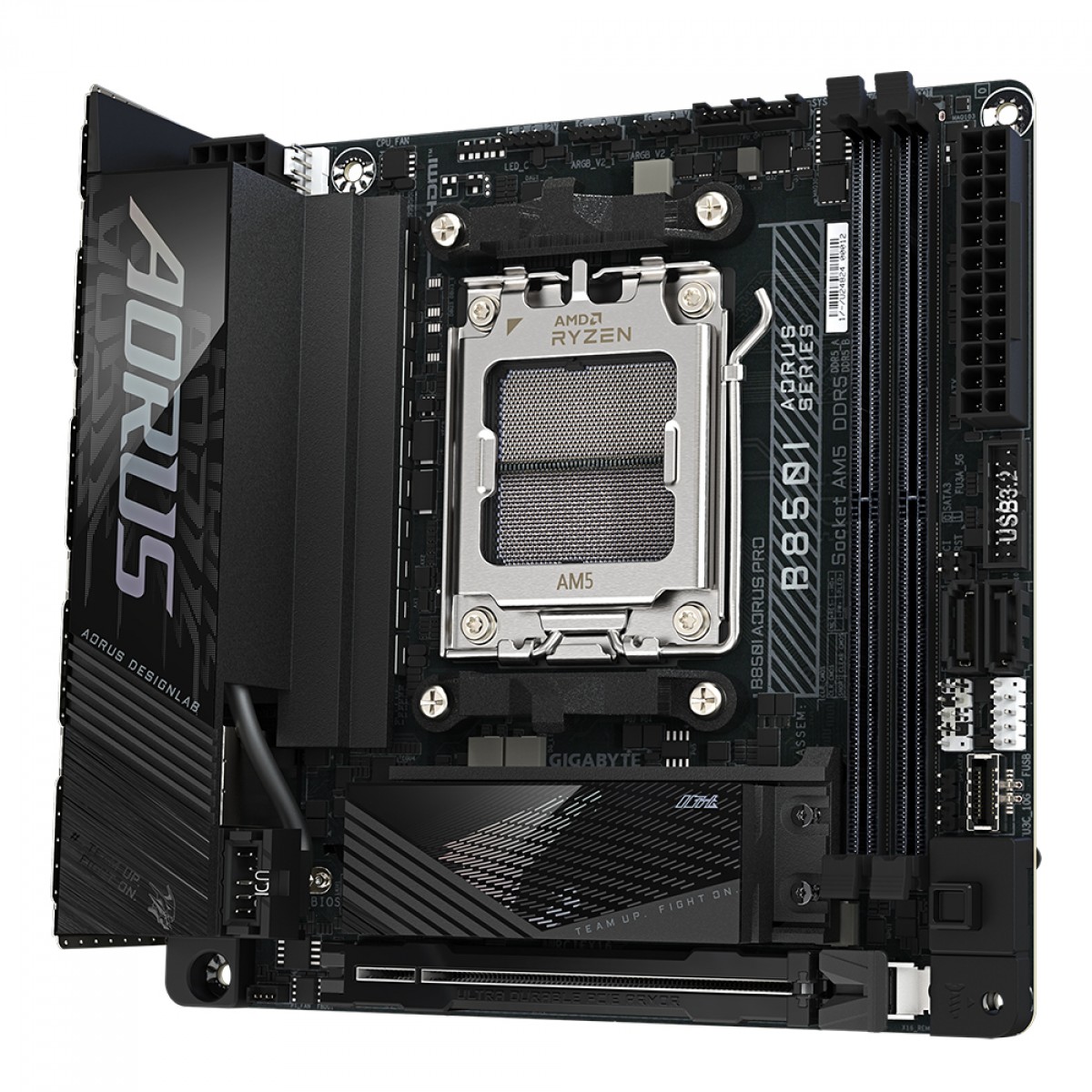 Placa Mãe Gigabyte B850I Aorus Pro, Chipset B850, WIFI 7, AMD AM5, Mini-ITX, DDR5