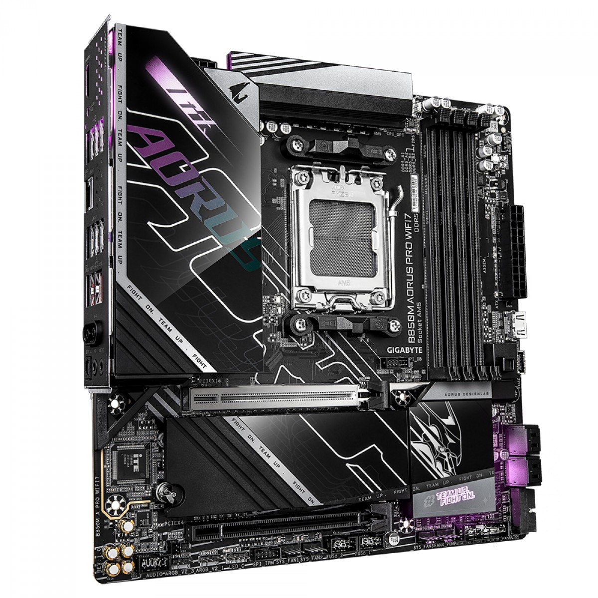 Placa Mãe Gigabyte B850M AORUS PRO WIFI7, Chipset B850, AMD AM5, MATX, DDR5