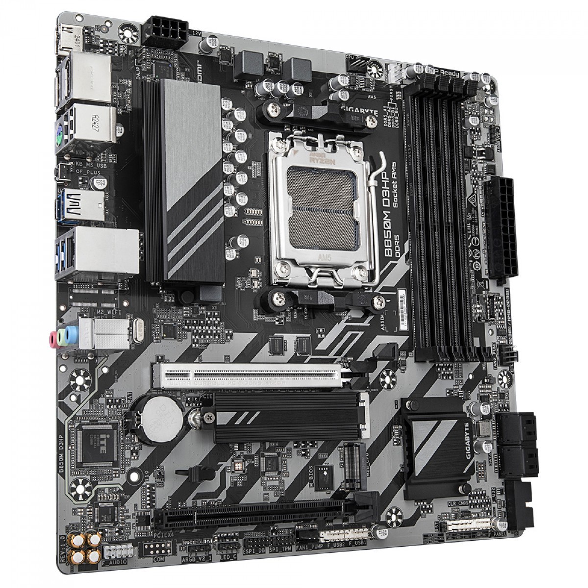 Placa Mãe Gigabyte B850M D3HP, Chipset B850, AMD AM5, MATX, DDR5