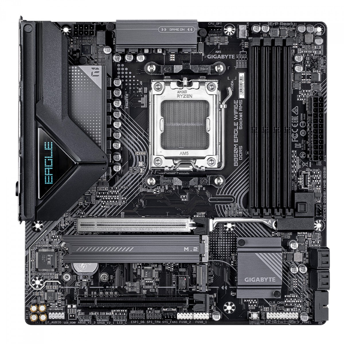 Placa Mãe Gigabyte B850M EAGLE WIFI6E, Chipset B850, AMD AM5, M-ATX, DDR5