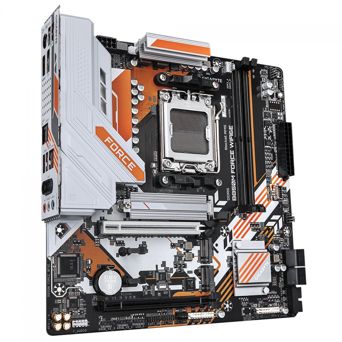 Placa Mãe Gigabyte B850M FORCE WIFI6E, Chipset B850, AMD AM5, M-ATX, DDR5