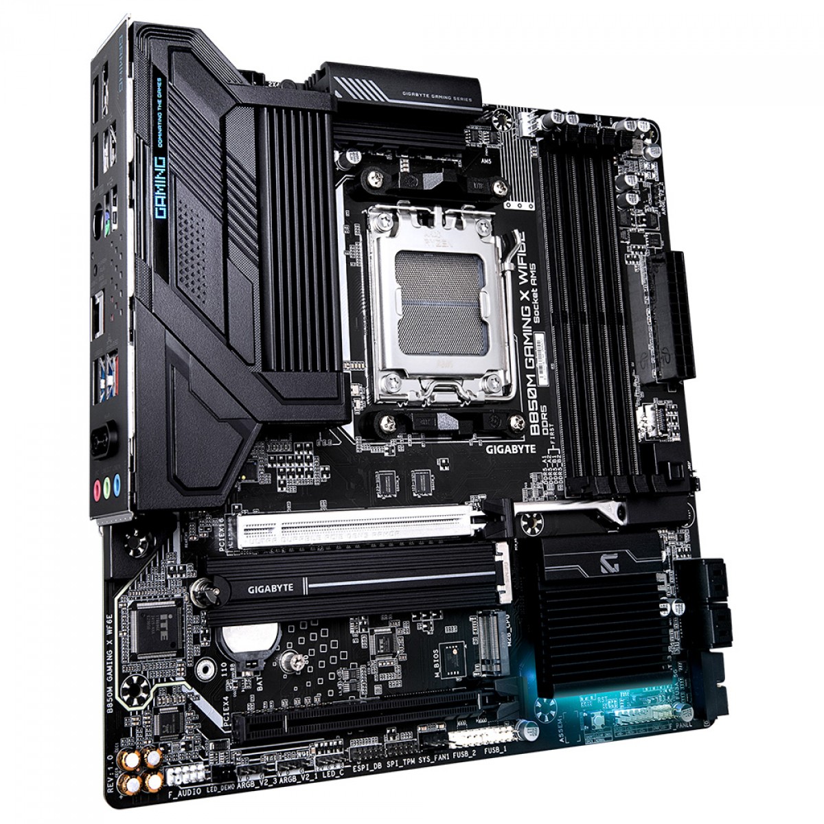 Placa Mãe Gigabyte B850M Gaming X WIFI6E, Chipset B850, AMD AM5, MATX, DDR5