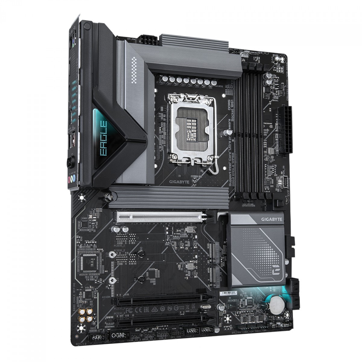 Placa Mãe Gigabyte B860 EAGLE WIFI6E, Chipset B860, Intel LGA 1851, ATX, DDR5