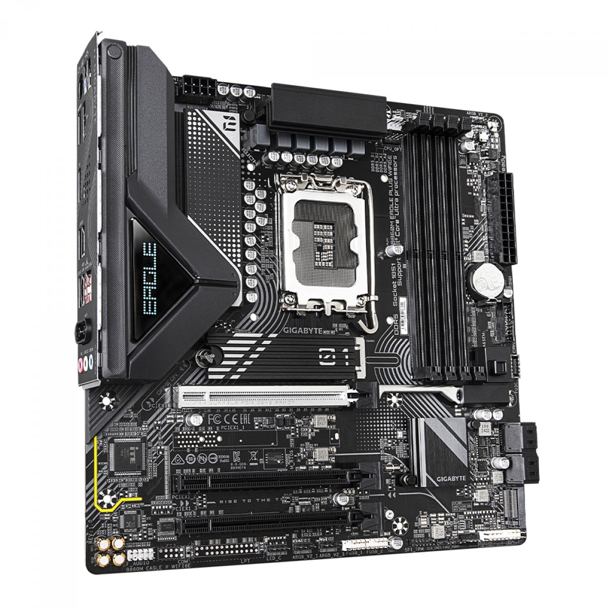 Placa Mãe Gigabyte B860M Eagle Plus WIFI6, Chipset B860, Intel LGA 1851, mATX, DDR5