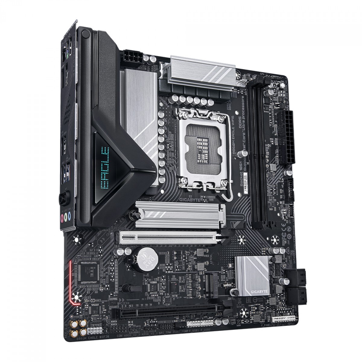 Placa Mãe Gigabyte B860M Eagle WIFI6, Chipset B860, Intel LGA 1851, mATX, DDR5