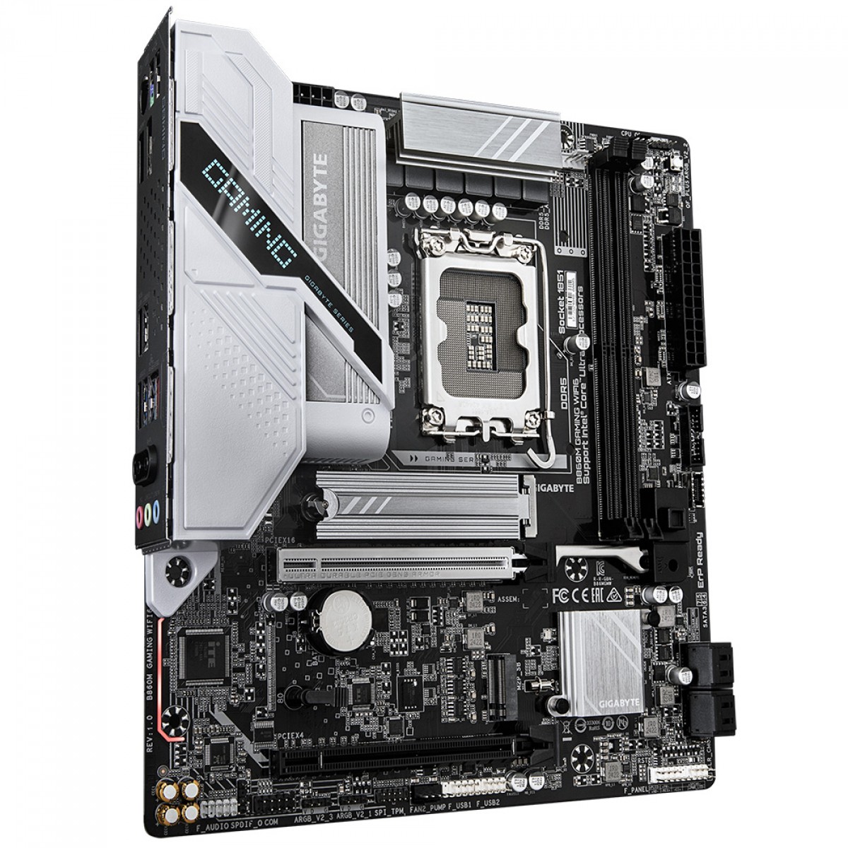 Placa Mãe Gigabyte B860M Gaming WIFI6, Chipset B860, Intel LGA 1851, mATX, DDR5