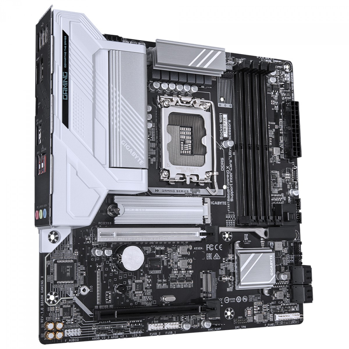 Placa Mãe Gigabyte B860M Gaming X, Chipset B860, Intel LGA 1851, mATX, DDR5