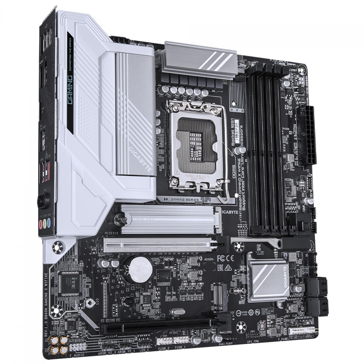 Placa Mãe Gigabyte B860M Gaming X WiFi6E, Chipset B860, Intel LGA 1851, mATX, DDR5