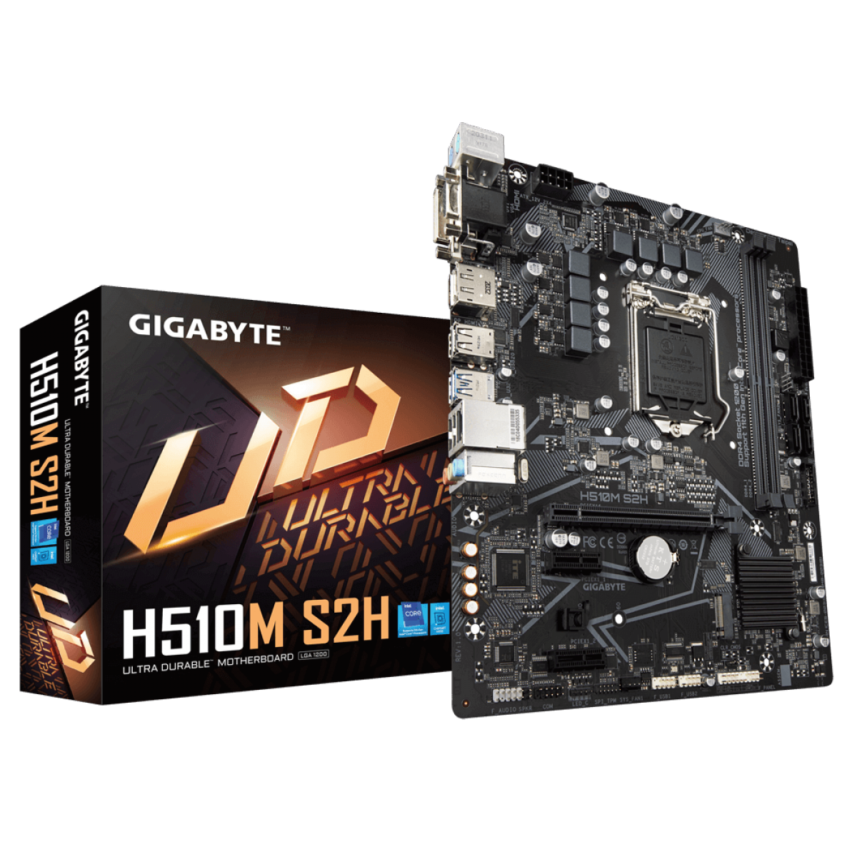 Placa Mãe Gigabyte H510M S2H, Chipset H510, Intel LGA 1200, mATX, DDR4