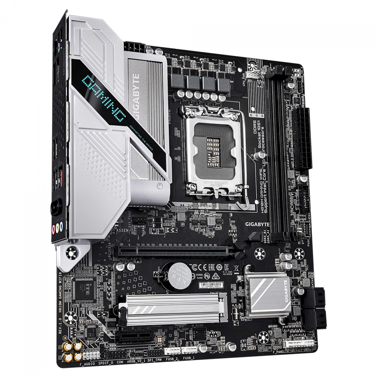 Placa Mãe Gigabyte H810M Gaming WiFi6, Chipset H810, Intel LGA 1851, mATX, DDR5