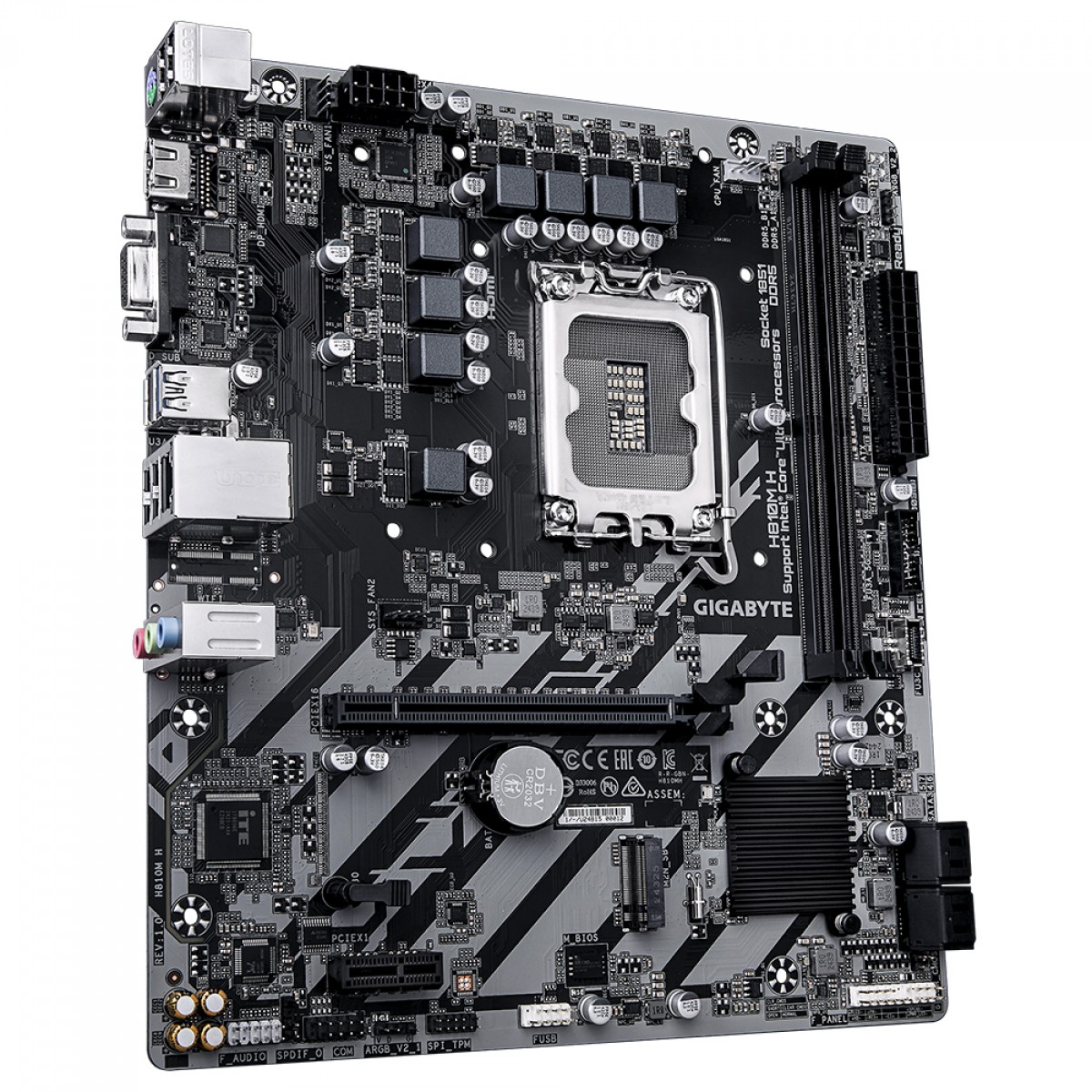 Placa Mãe Gigabyte H810M H, Chipset H810, Intel LGA 1851, mATX, DDR5