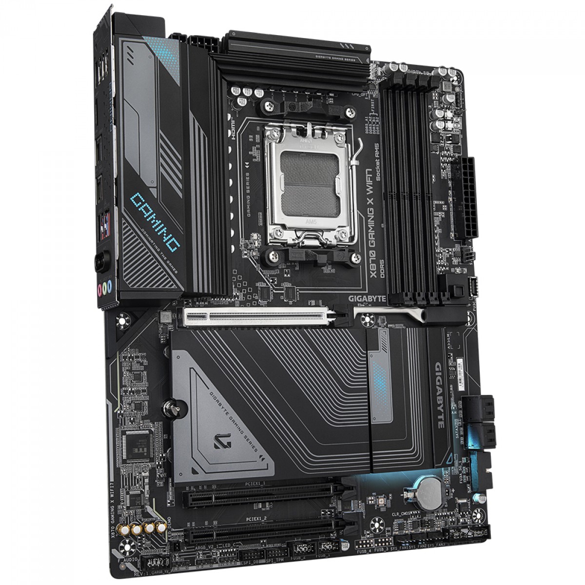 Placa Mãe Gigabyte X870 Gaming X WiFi7, Chipset X870, AMD AM5, ATX, DDR5